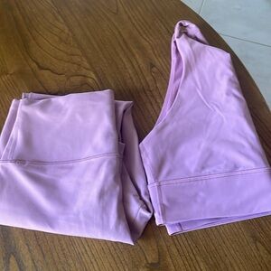 Lululemon legging and bra matching set